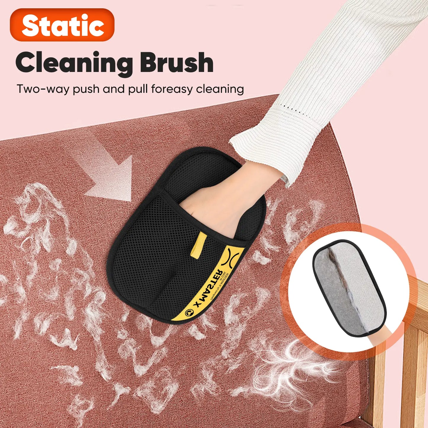 Premium Electrostatic Pet Hair Removal Gloves - Reusable Mitt for Cats and Dogs, Ideal for Upholstery, Carpets, and Car Seats