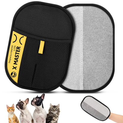 Premium Electrostatic Pet Hair Removal Gloves - Reusable Mitt for Cats and Dogs, Ideal for Upholstery, Carpets, and Car Seats